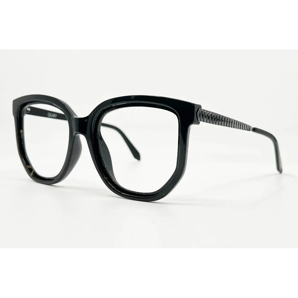 Quay Eyeglasses Womens Black Coffee Run 126 Square Frames